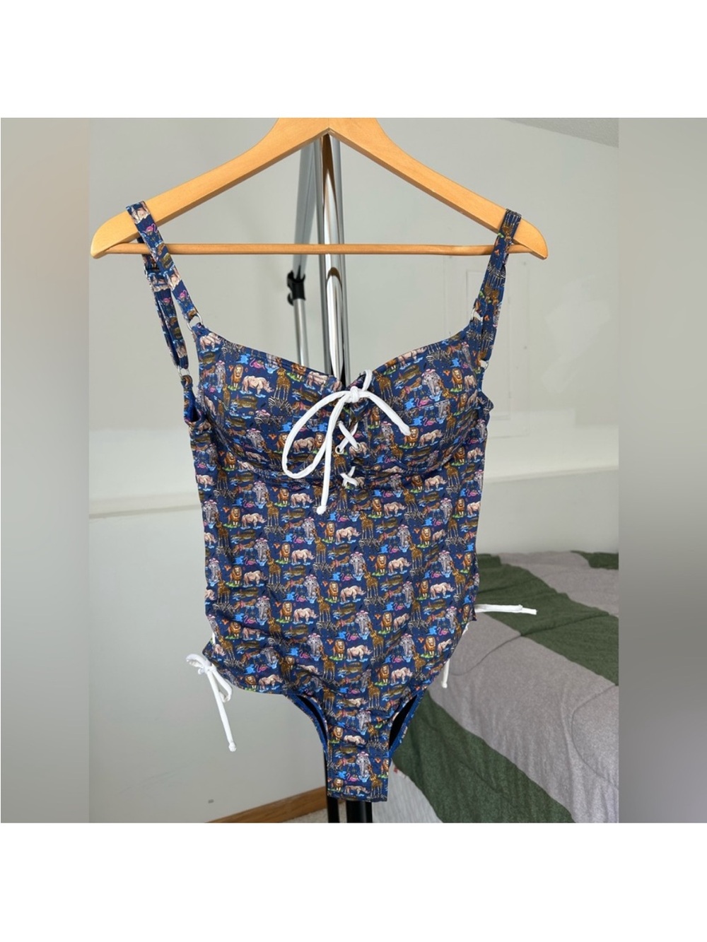 Liberty London Jungle Animal Print One Piece Swimsuit Medium - Picture 7 of 8